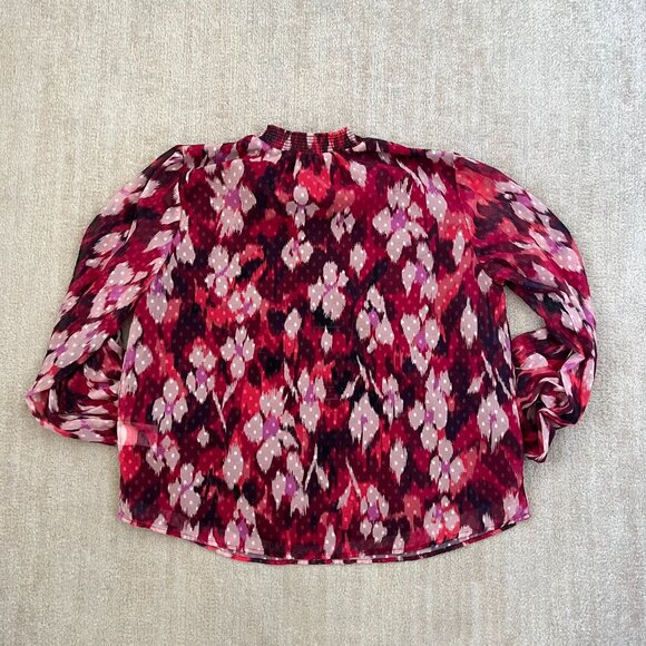 Tribal Jeans Boho Peasant Popover Summer Blouse Top L - Picture 4 of 12